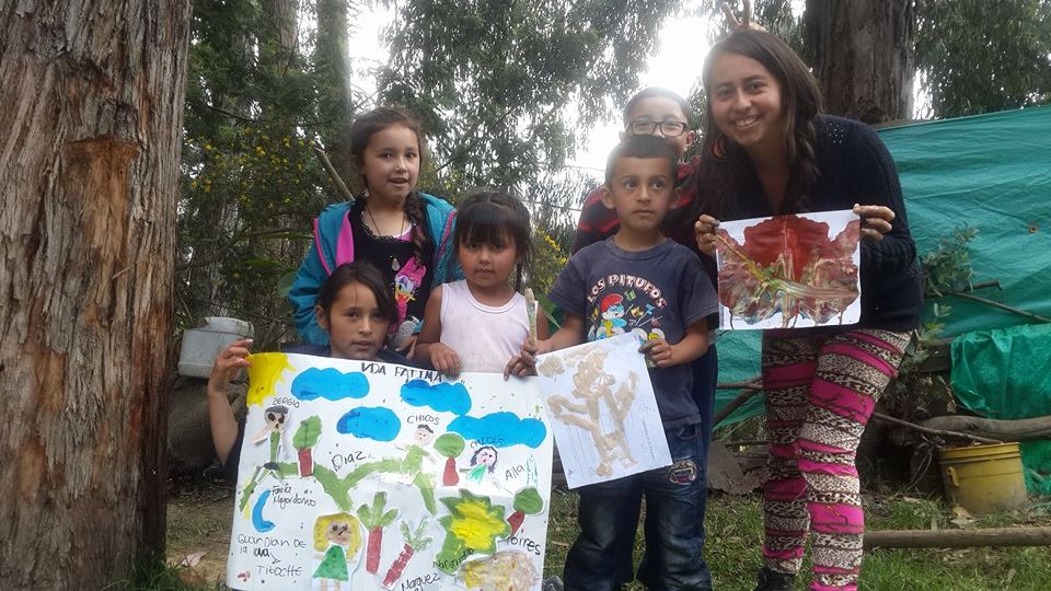 Grafica alusiva a Ecovereda Fátima: Cerros orientales de Bogotá resistiendo a la invasión del modelo de desarrollo