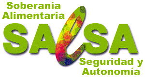 Grafica alusiva a Campaña SALSA, en defensa de la soberanía alimentaria, seguridad y autonomía en Colombia