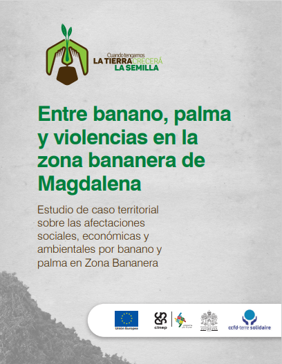 Gráfica alusiva a Entre banano, palma  y violencias en la  zona bananera de  Magdalena