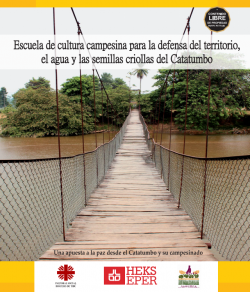 Grafica alusiva a Escuela de cultura campesina para la defensa del territorio, el agua y las semillas criollas del Catatumbo 