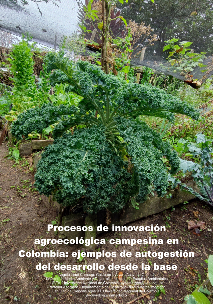 Gráfica alusiva a Procesos de innovación agroecológica campesina en Colombia: ejemplos de autogestión del desarrollo desde la base