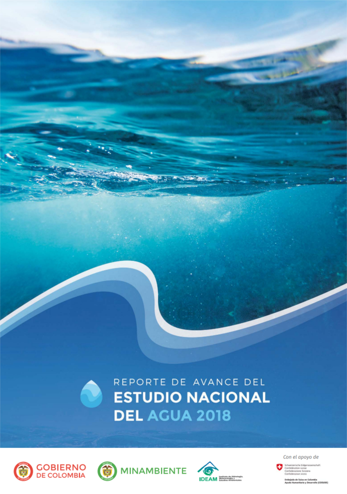 Gráfica alusiva a Reporte de avance del estudio nacional del agua 2018