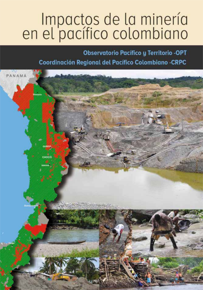 Grafica alusiva a Impactos de la minería en el Pacífico Colombiano