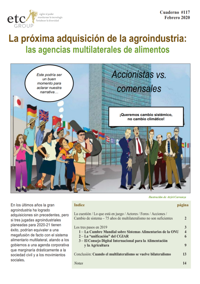 Grafica alusiva a La próxima adquisición de la agroindustria: las agencias multilaterales de alimentos