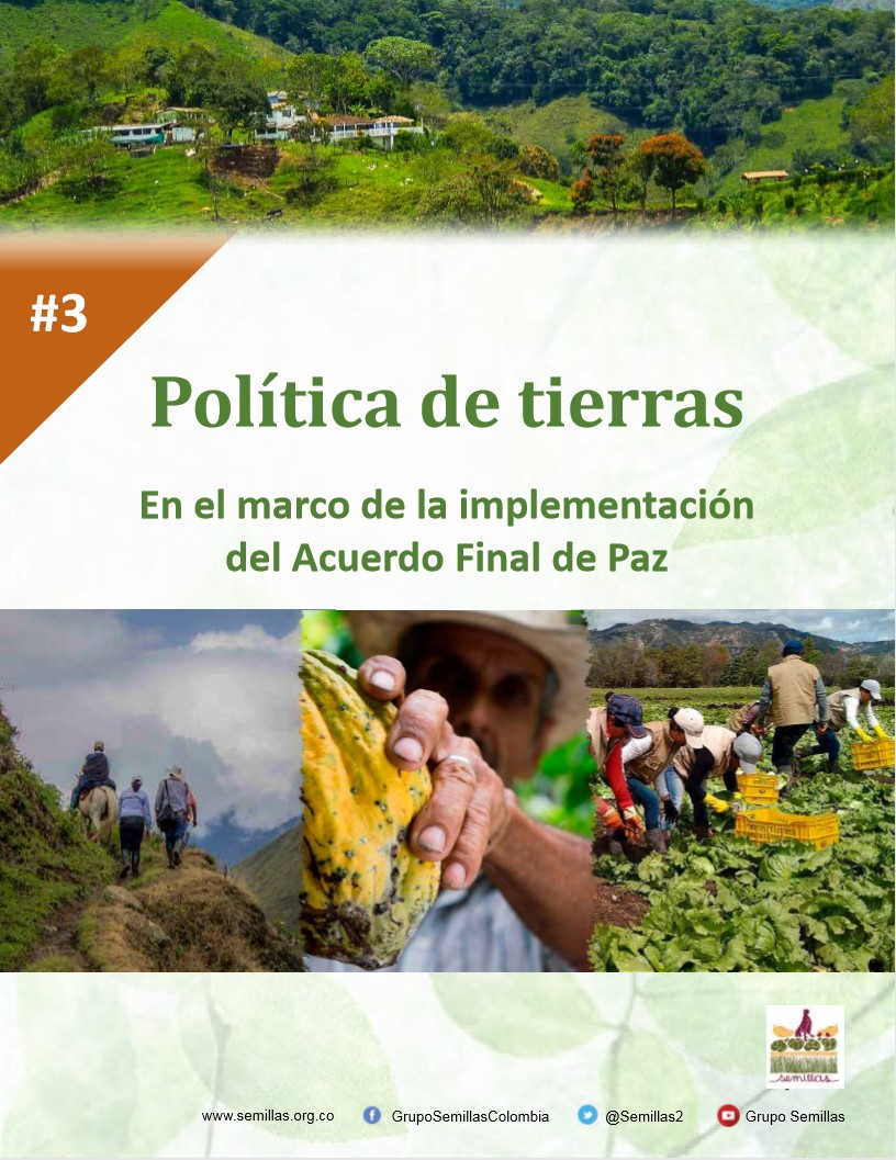 Grafica alusiva a Política de tierras en el marco de la implementación del Acuerdo Final de Paz