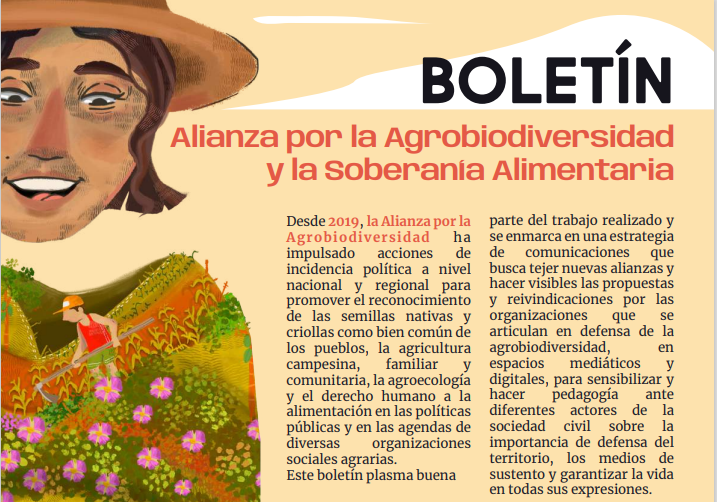 Gráfica alusiva a Boletín- Alianza por la Agrobiodiversidad