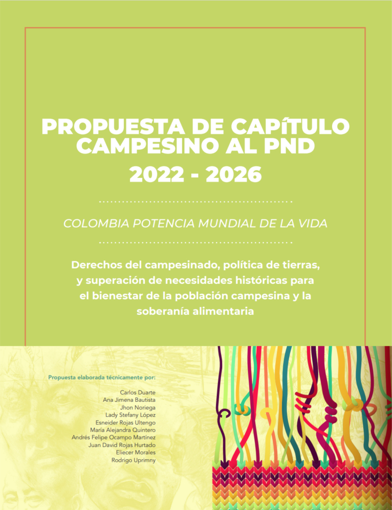 Gráfica alusiva a PROPUESTA DE CAPíTULO CAMPESINO AL PND  2022 - 2026
