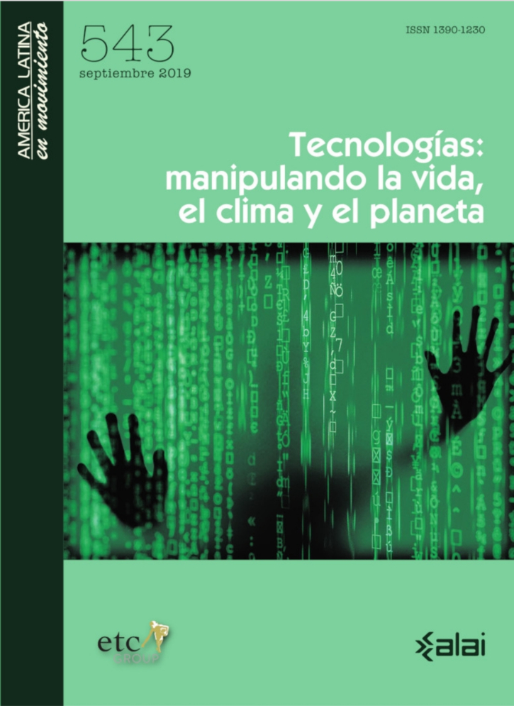 Grafica alusiva a Tecnologías: Manipulando la vida, el clima y el planeta 